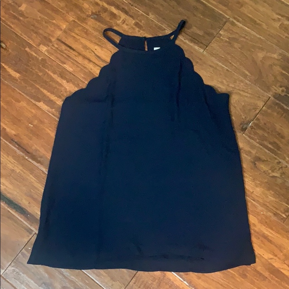 NWOT- Loft scalloped blouse